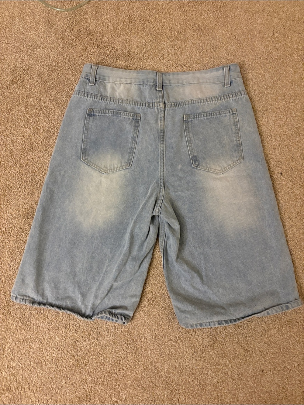 Baggy Light Blue Denim Men’s Shorts